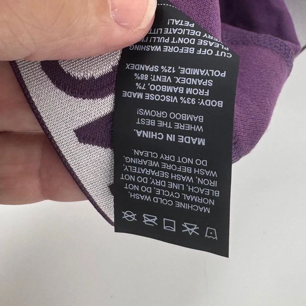 Step One Mens Purple Bamboo Viscose Boxer Briefs Anti-Chafe Size‎ M